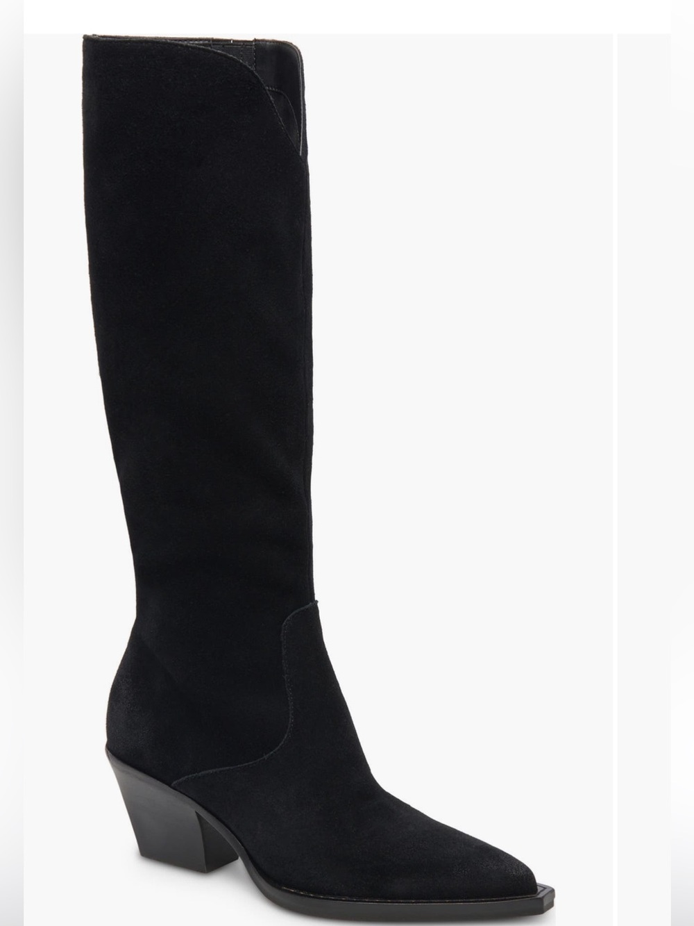 Dolce Vita Black Suede Knee high Pointed Boots